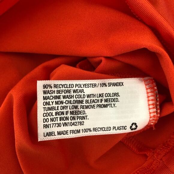 Cat & Jack orange short sleeve rashguard swim top UPF 50+ - Picture 5 of 6